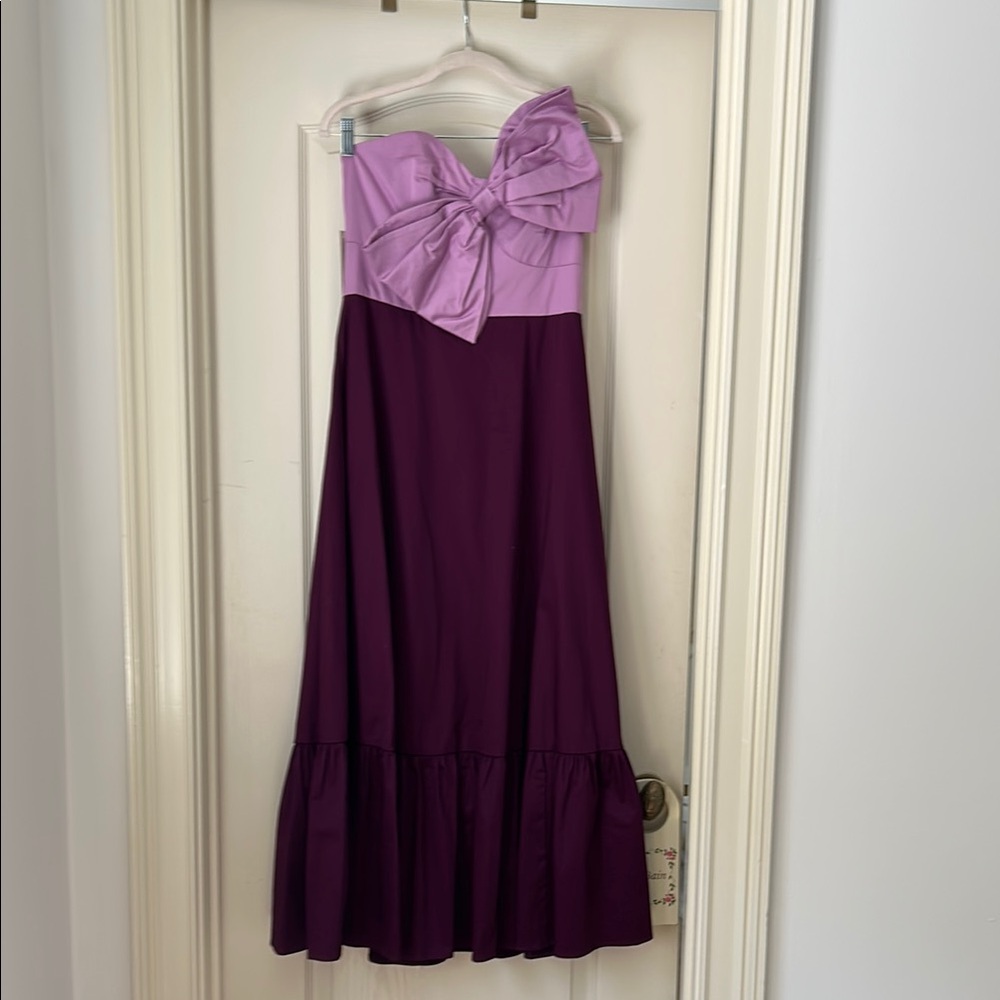 Hutch Purple Strapless Maxi Sundress